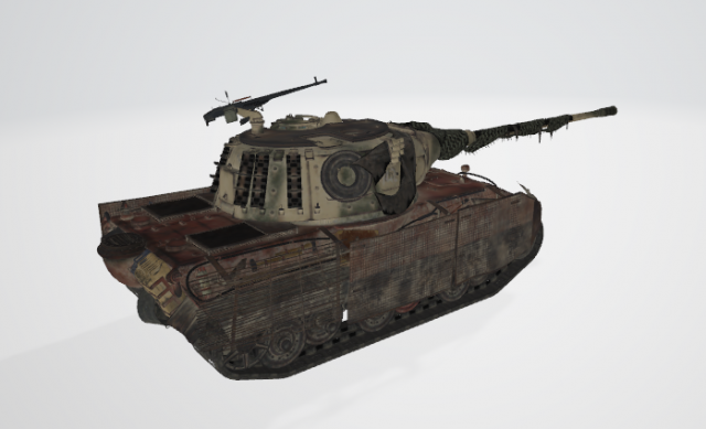 E75 Tank TS Kampfgruppe Becken From World Of Tanks 3D Модель In.