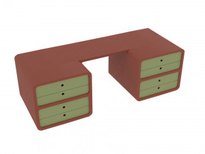 Office table Modelo 3D