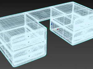 Office table 3D Model