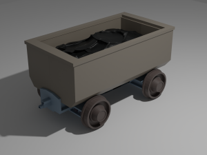Simple Mine Cart 3D Models