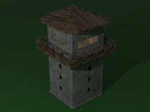 Stone Tower 3D Model