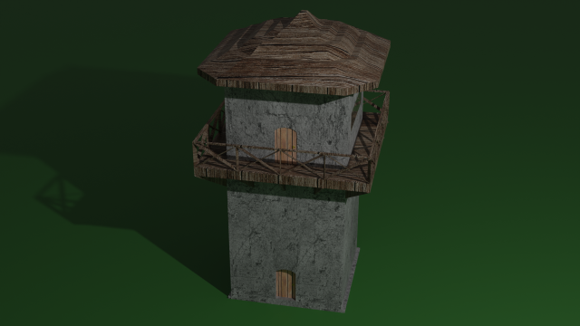 Stone Tower 3D मॉडल .c4d .max .obj .3ds .fbx .stl .blend 