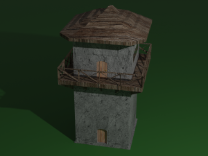 Stone Tower 3D Model