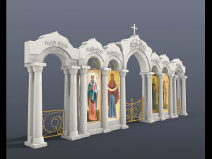 Templon - iconostasis 3D Model
