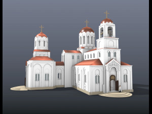 Parish temple 3D Модель