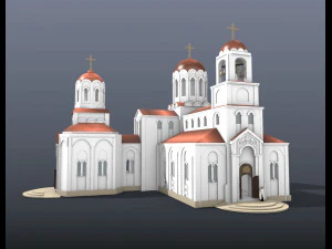 Świątynia parafialna Model 3D