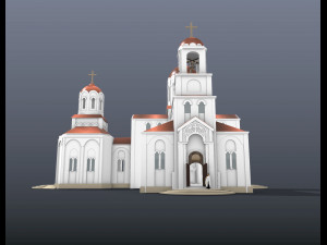 Parish temple 3D Model