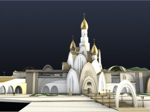 CATHEDRAL WITH ARTS CENTER Model 3D