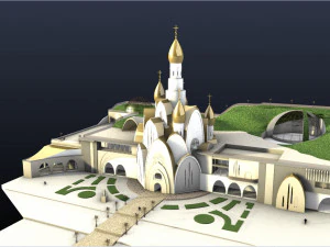 CATHEDRAL WITH ARTS CENTER 3D Model