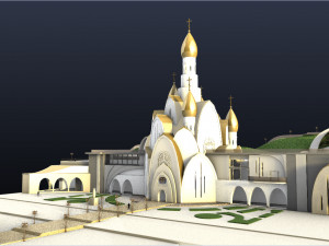 CATHEDRAL WITH ARTS CENTER 3D मॉडल