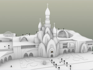 CATHEDRAL WITH ARTS CENTER 3D मॉडल