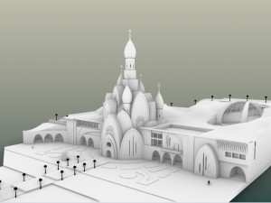 CATHEDRAL WITH ARTS CENTER 3D मॉडल