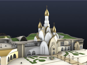 CATHEDRAL WITH ARTS CENTER 3D मॉडल