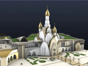 CATHEDRAL WITH ARTS CENTER 3D Model