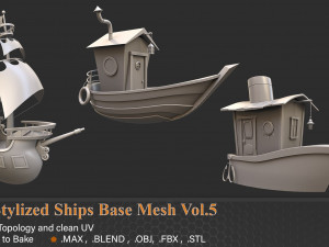 Ship pack 3D Models