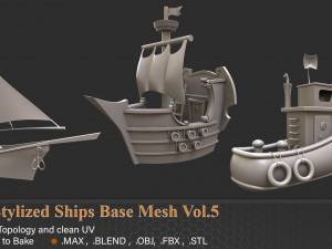 Ship pack Modelo 3D