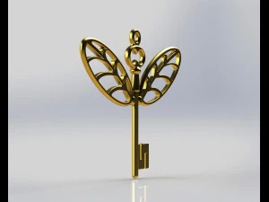 PENDANT FLYING KEY 3D Print Model