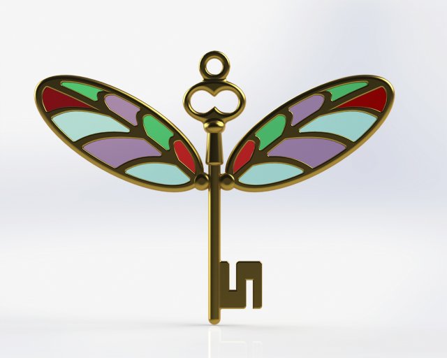 PENDANT FLYING KEY Modèles 3D en vedette .c4d .max .obj .3ds .fbx .stl .blend 