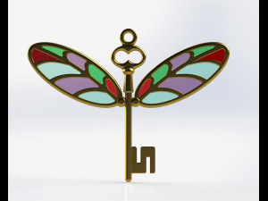 PENDANT FLYING KEY Modèles 3D en vedette