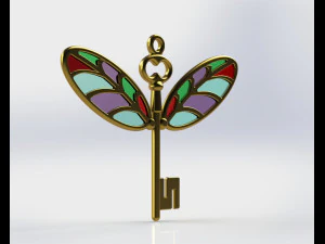 PENDANT FLYING KEY 3D Print Model