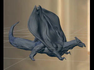 Fantasy dragon 3D Print Model