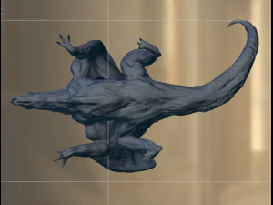 Fantasy dragon 3D Print Model