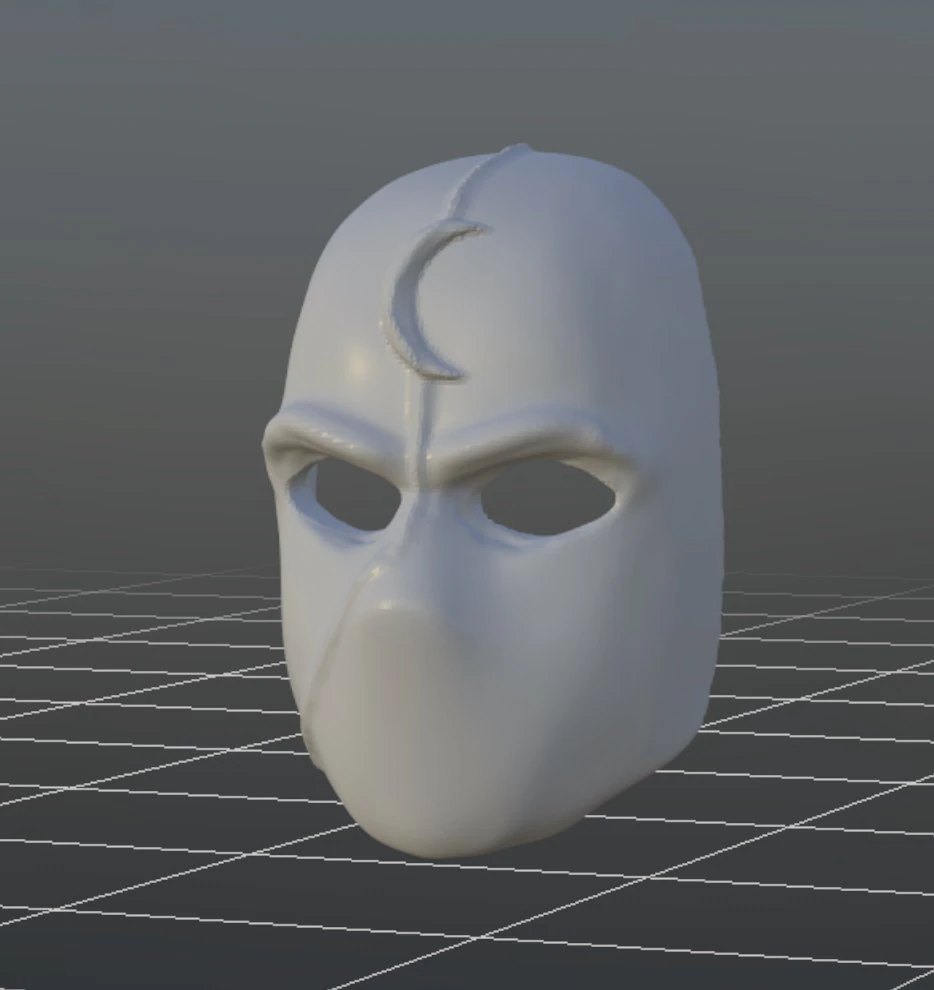 Moonknight mask 3D Print Model .c4d .max .obj .3ds .fbx .stl .blend 