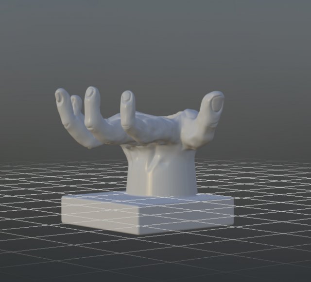 Hand pen-holder 3D-printmodel .c4d .max .obj .3ds .fbx .stl .blend 