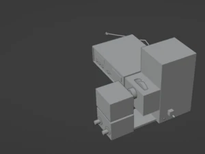 A device for quantum observations and calculations 3D Model