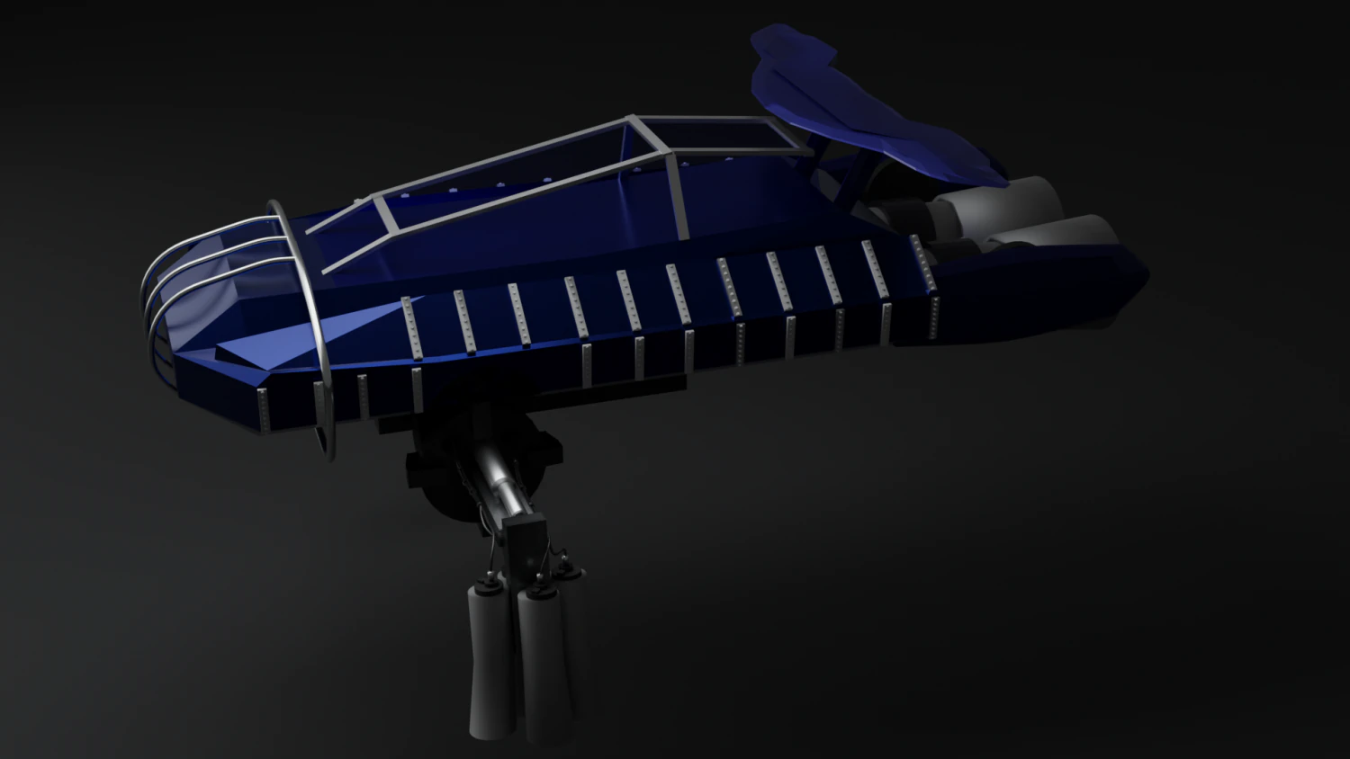 Flying car 3D Model .c4d .max .obj .3ds .fbx .stl .blend 