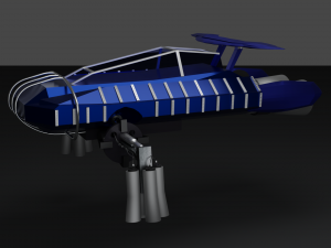 Flying car 3Dモデル