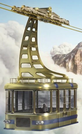 Cable car 3D Model .c4d .max .obj .3ds .fbx .stl .blend 