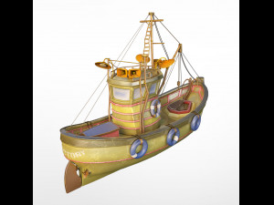 Fishing boat Modelo 3D