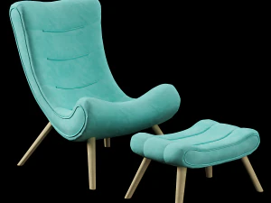 Designer chair snail 3D Model