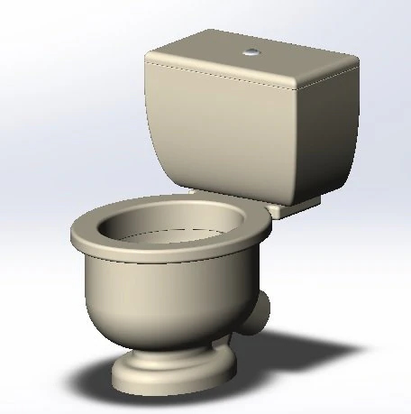 Toilet bowl 3D Model .c4d .max .obj .3ds .fbx .stl .blend