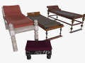 Roman couch pack 3D Models