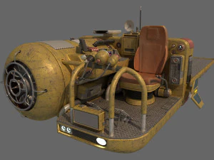 Cargo Landspeeder 3D Model