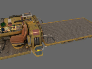 Cargo Landspeeder 3D Model