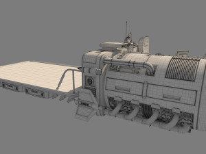 Cargo Landspeeder 3D Model