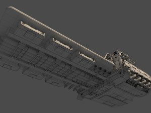 Cargo Landspeeder 3D Model