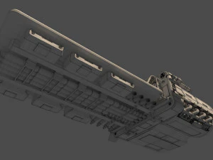 Cargo Landspeeder 3D Model