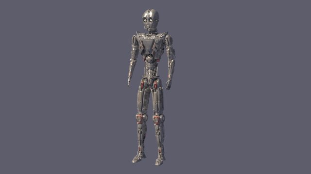Protocol Droid 3D 모델 .c4d .max .obj .3ds .fbx .stl .blend