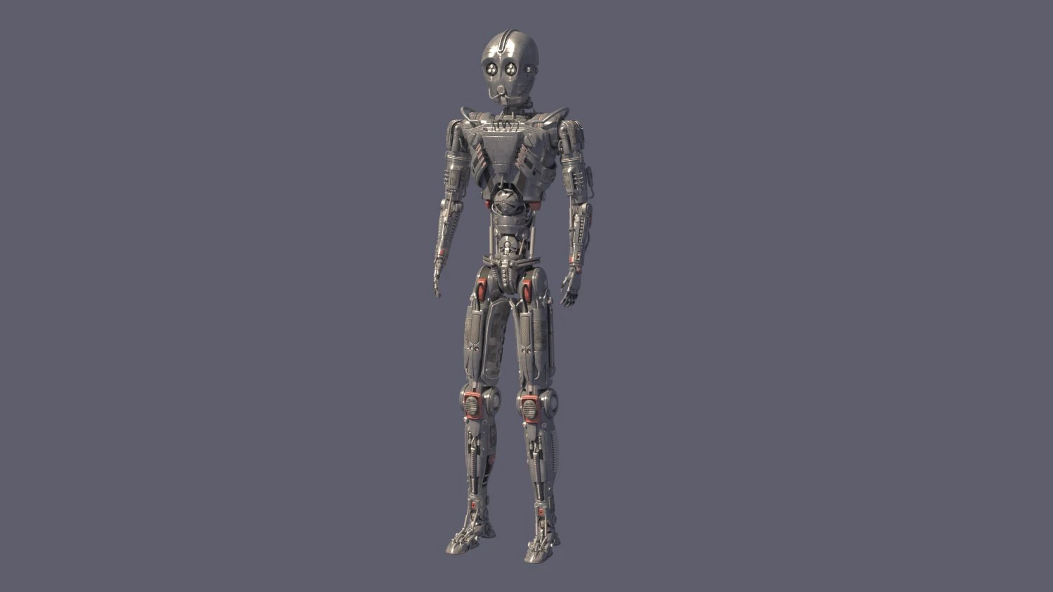 Protocol Droid 3D Model .c4d .max .obj .3ds .fbx .stl .blend