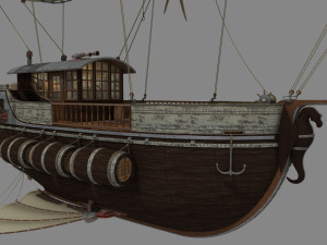Cargo Airship 3D Model