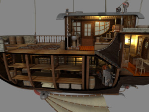 Cargo Airship 3D Model