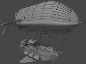 Cargo Airship 3D Model