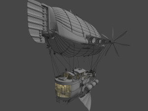 Cargo Airship 3D Model