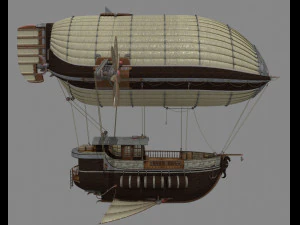 Cargo Airship 3D Model