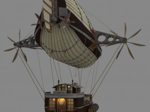 Cargo Airship 3D Model
