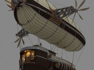 Cargo Airship 3D Model